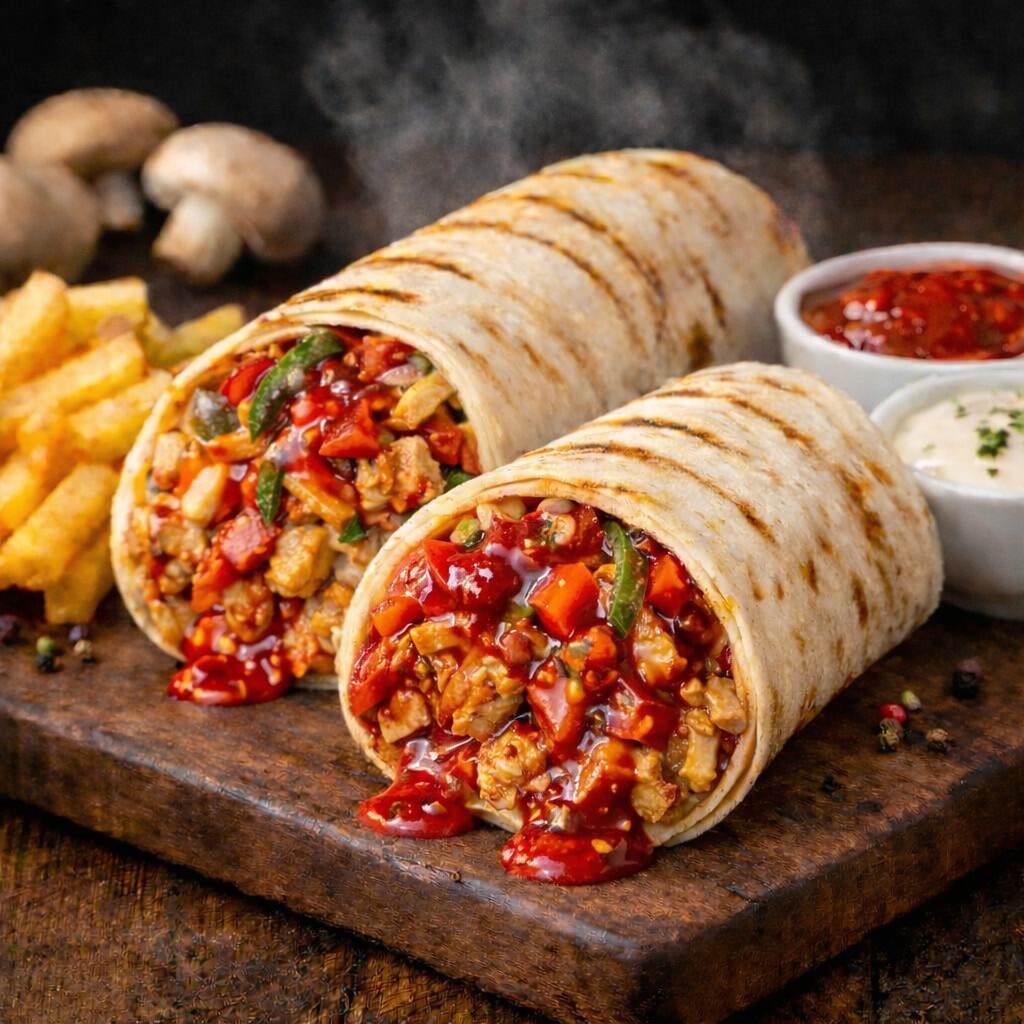 Tavuk Döner Dürüm Hot Chili Soslu