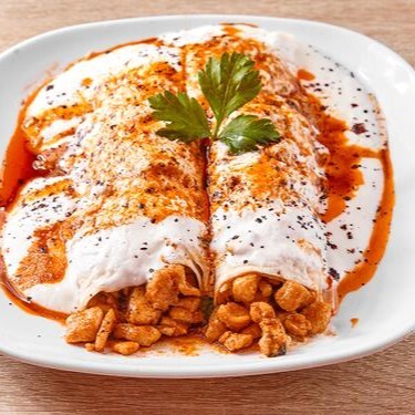 Lavaş Dürüm Yoğurtlu Tavuk Tantuni