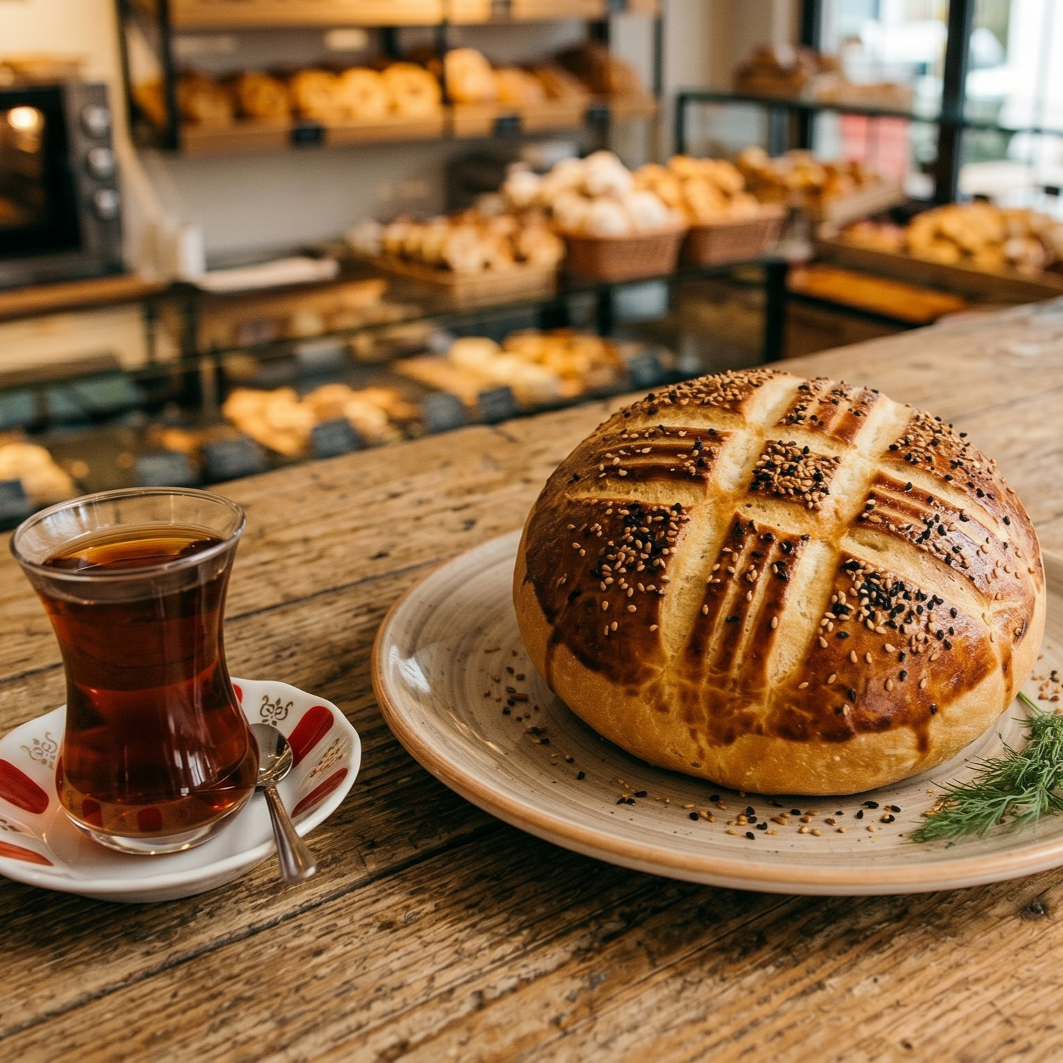 Seçeceğiniz 3 Adet Poğaça ve Büyük Çay