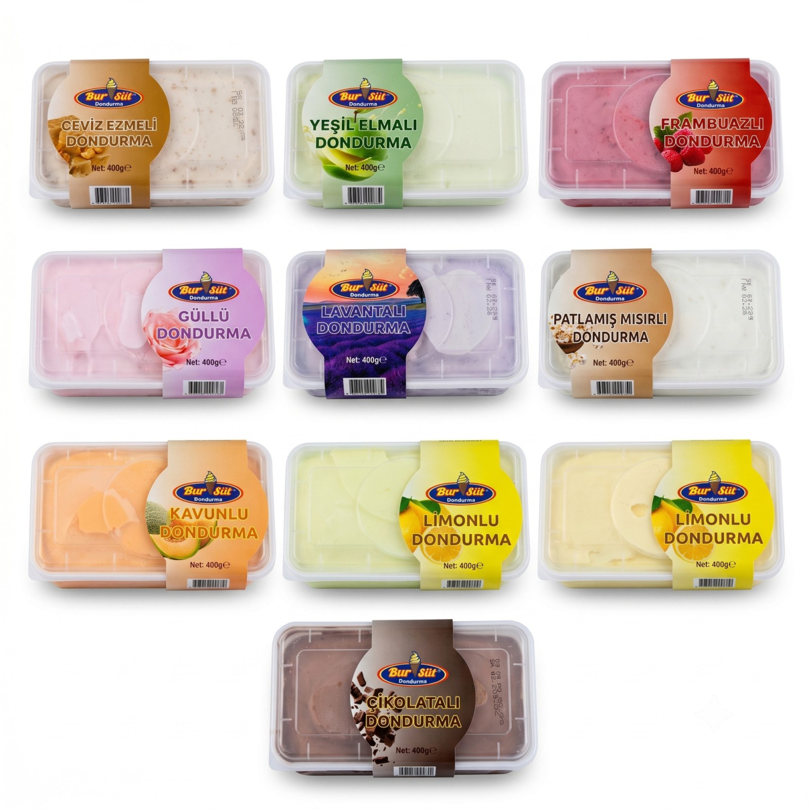 400 gr Bur - Süt Dondurma