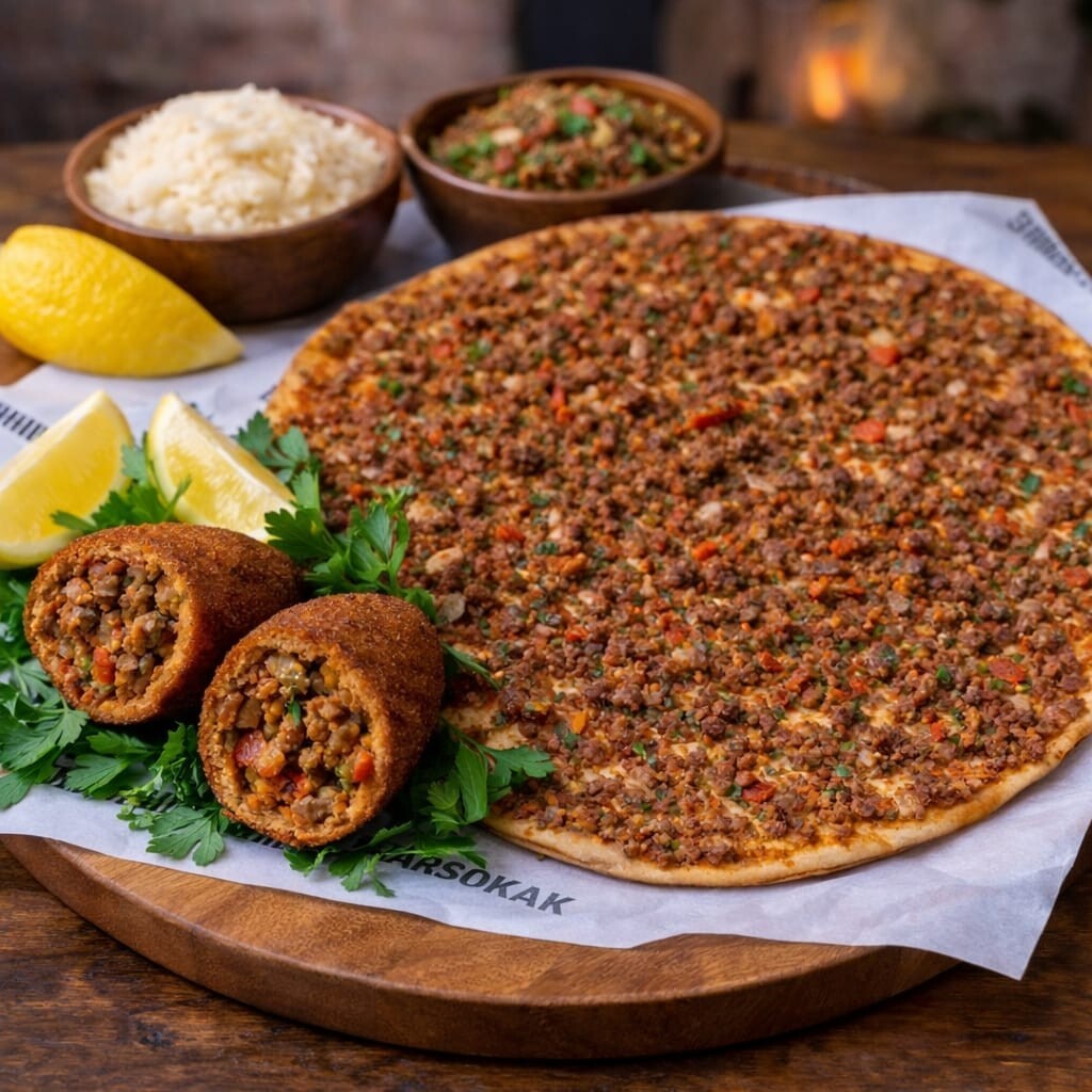 Vegan İçli Köfte + Lahmacun Menü