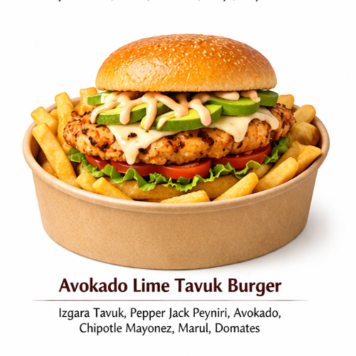 Avokado Lime Gurme Tavuk Burger