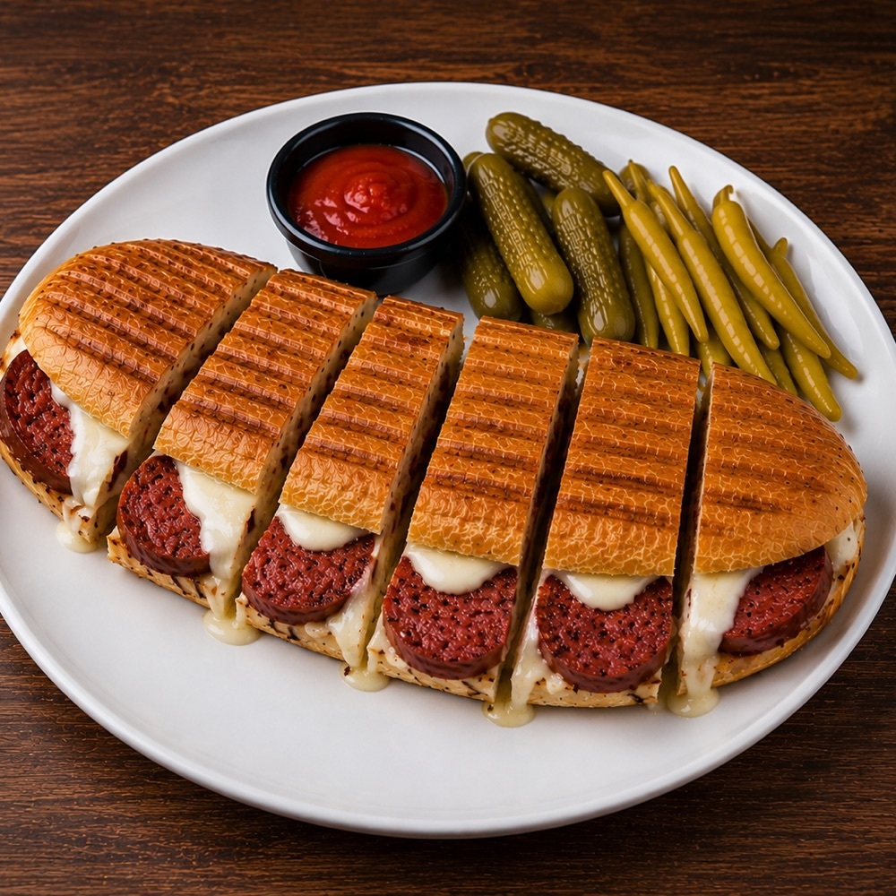 Kasap sucuklu karışık tost