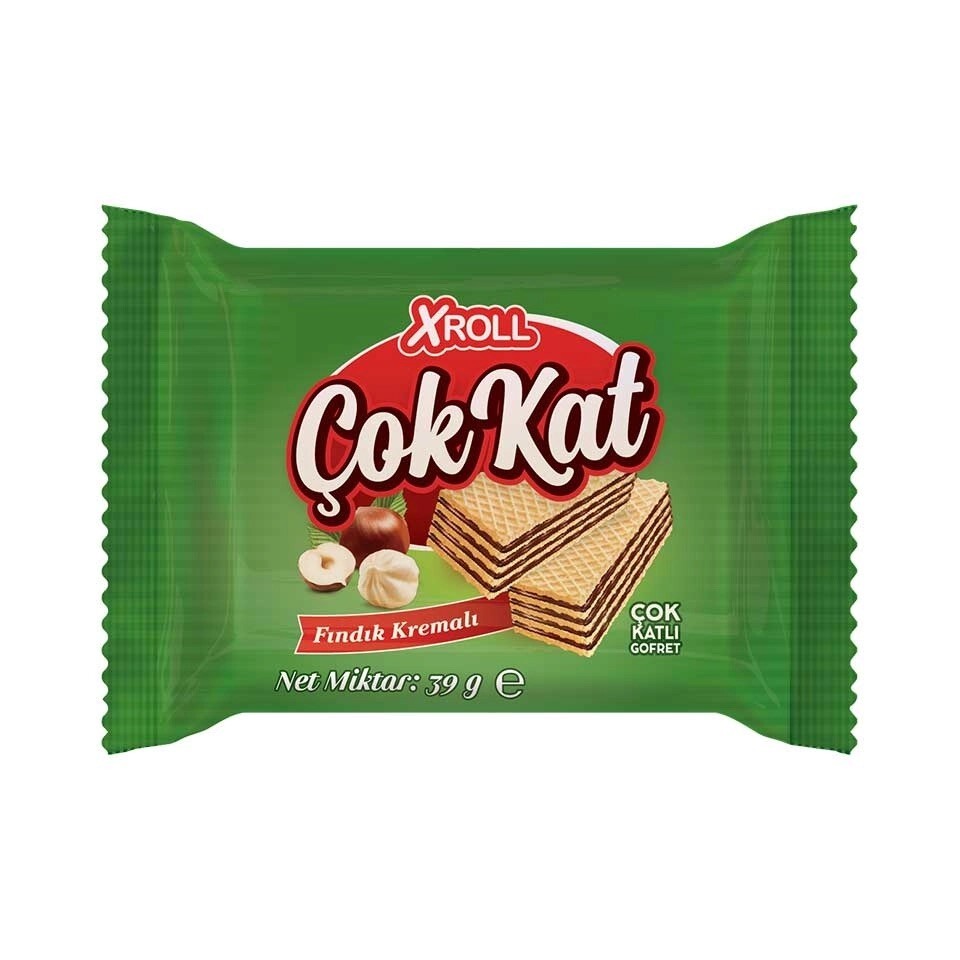 Xroll Çok Kat Fındık Kremalı Gofret