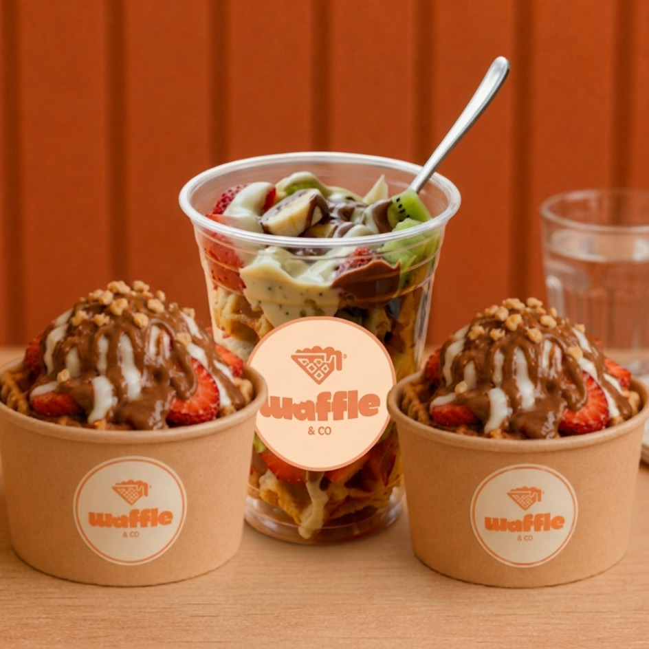 3’lü Waffle Menü – 2x 550 CC Kova + 16 OZ Bardak