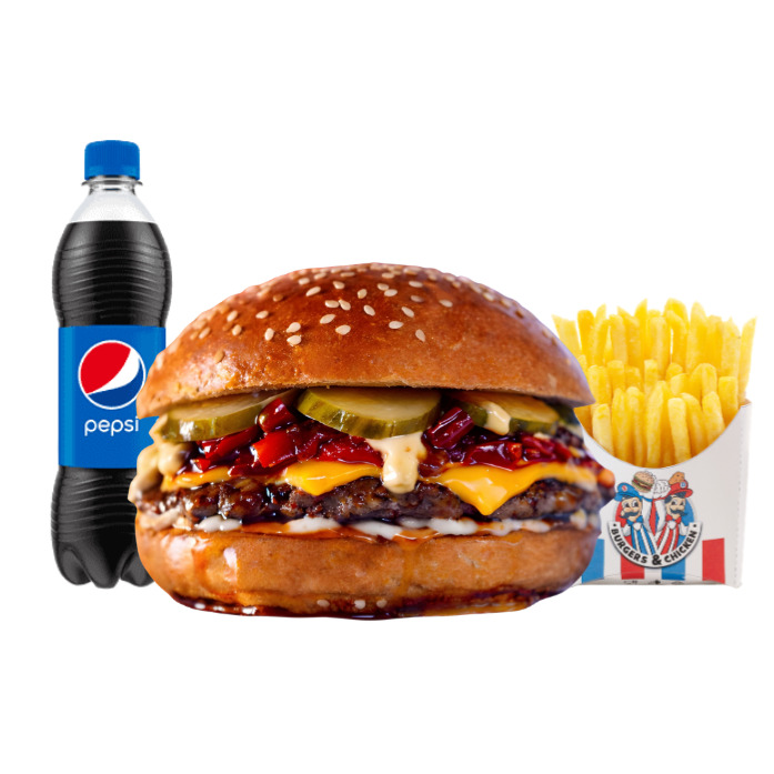 Super Smoky Truffle Burger Menü