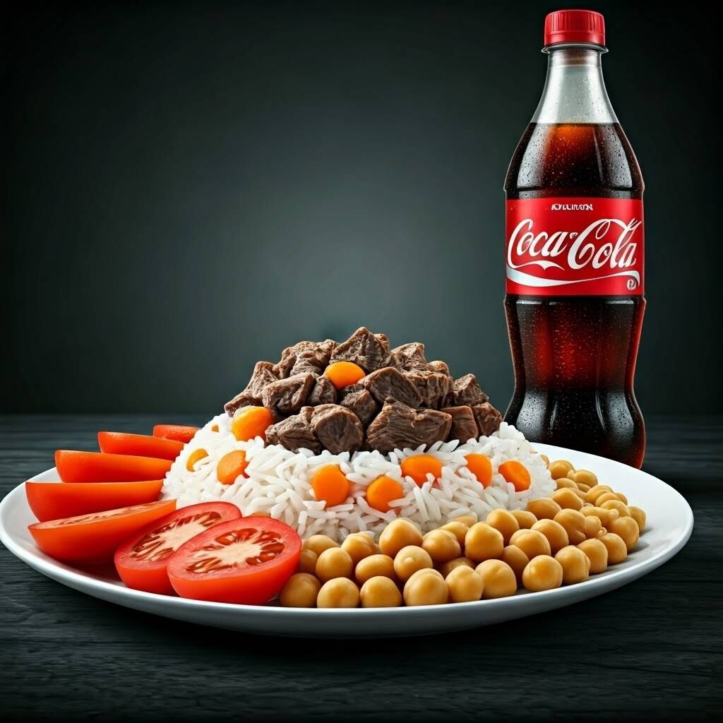 Kavurmalı Pilav+Coca Cola