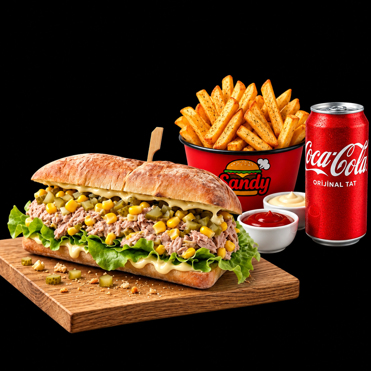 Ton Balıklı Ciabatta Sandviç Menü