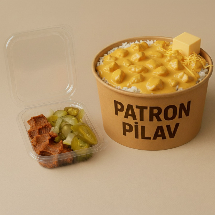 Medium Pilav Üstü Cheddar Soslu Tavuk