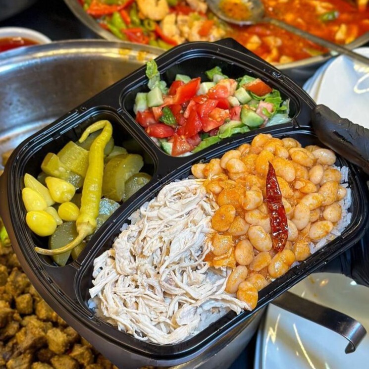 Tavuklu Pilav Üstü Kuru Fasulye (1.5 Porsiyon)
