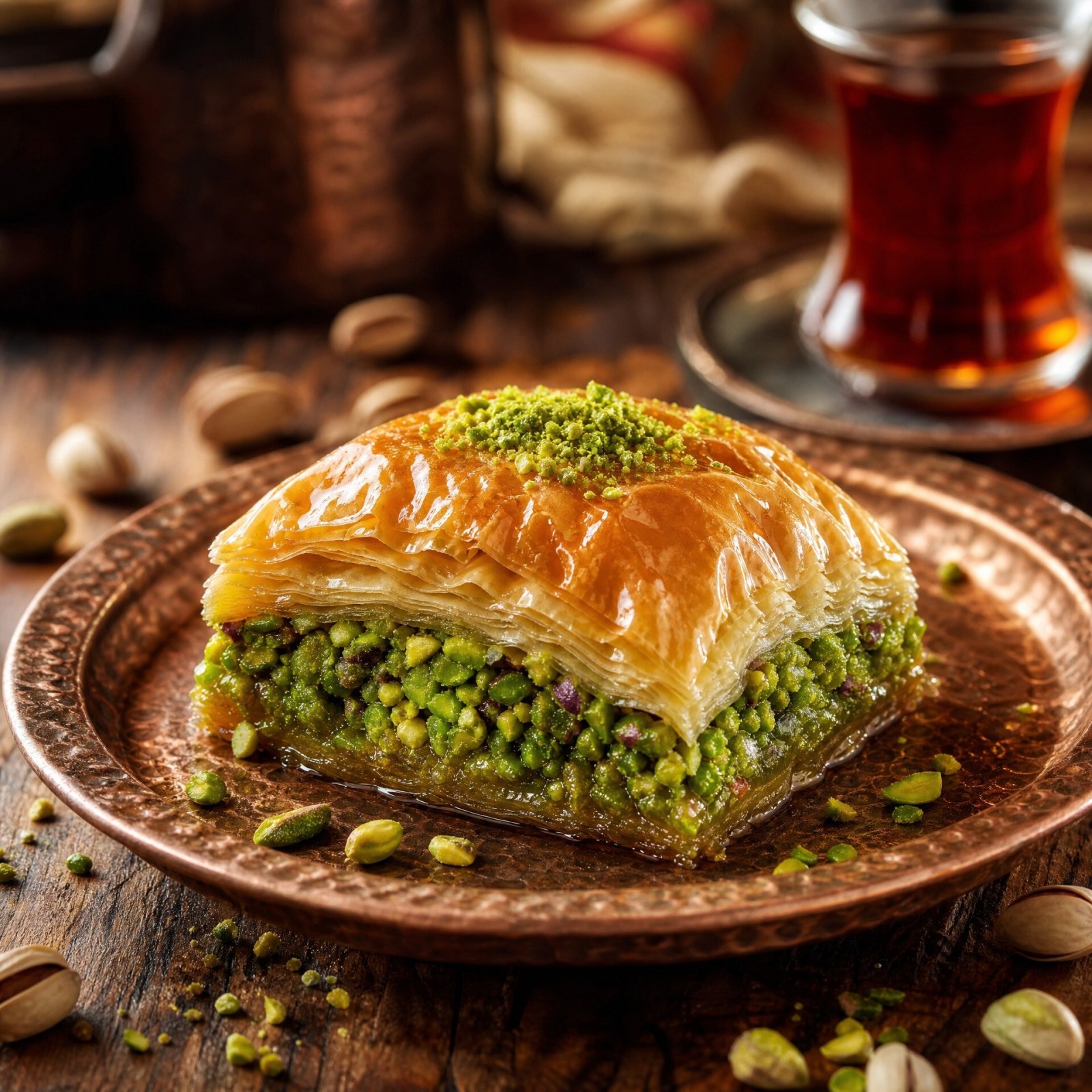 Antepfıstıklı Baklava (1 Kg)