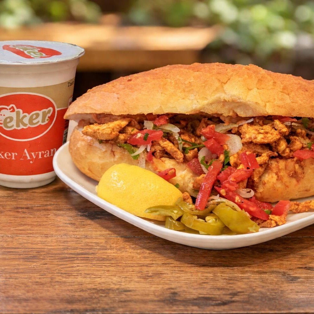 Tavuk Ekmek Arası Tantuni & Ayran Menü