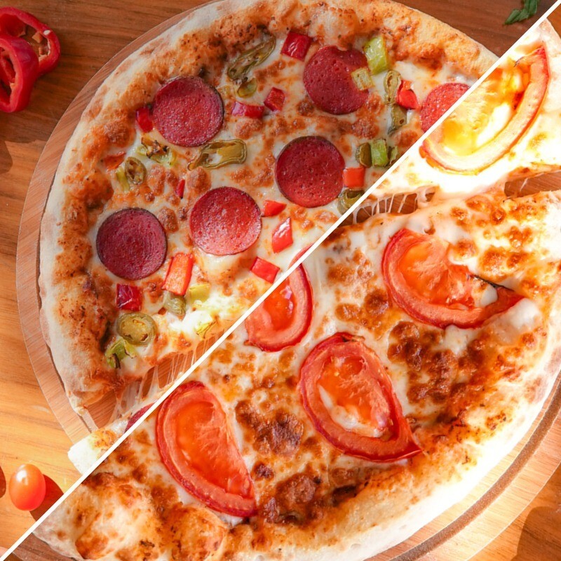 1 Pizza'da 2 Lezzet