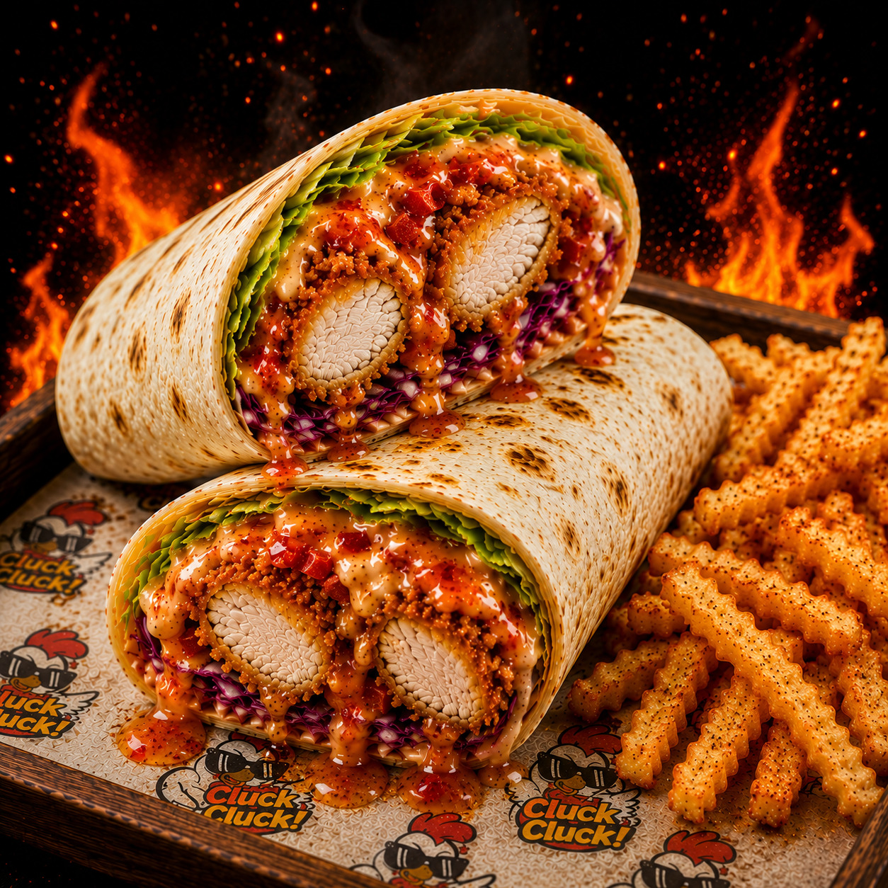 Sweet Chili Wrap Menü
