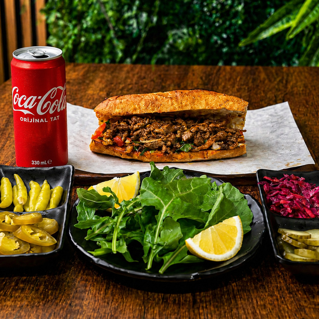 Sandviç Et Tantuni (100 gr ) + Coca Cola Menü (330 ml)