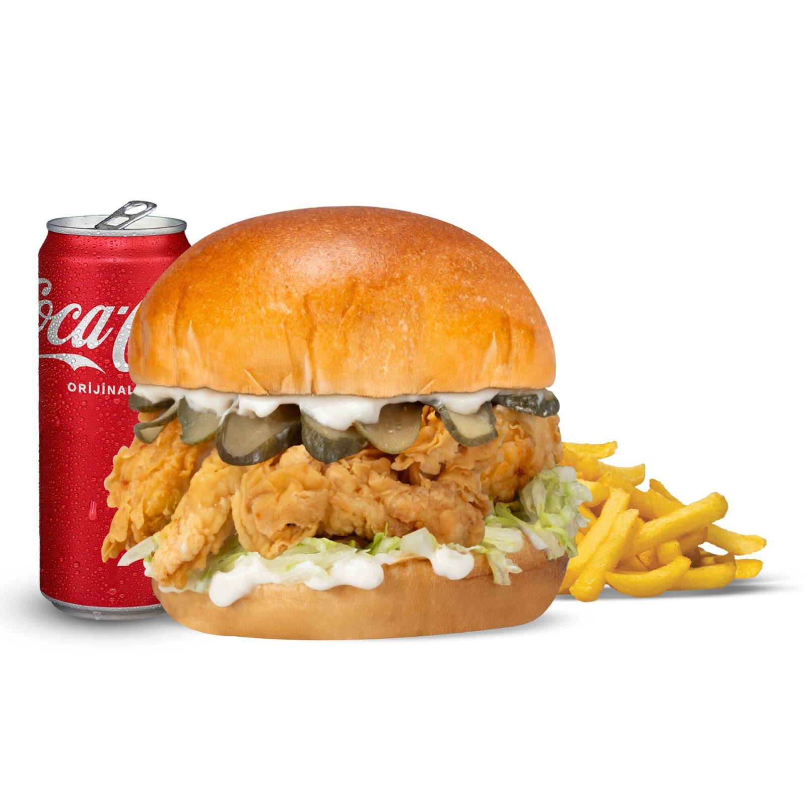 Chicken Tenders Burger Menü