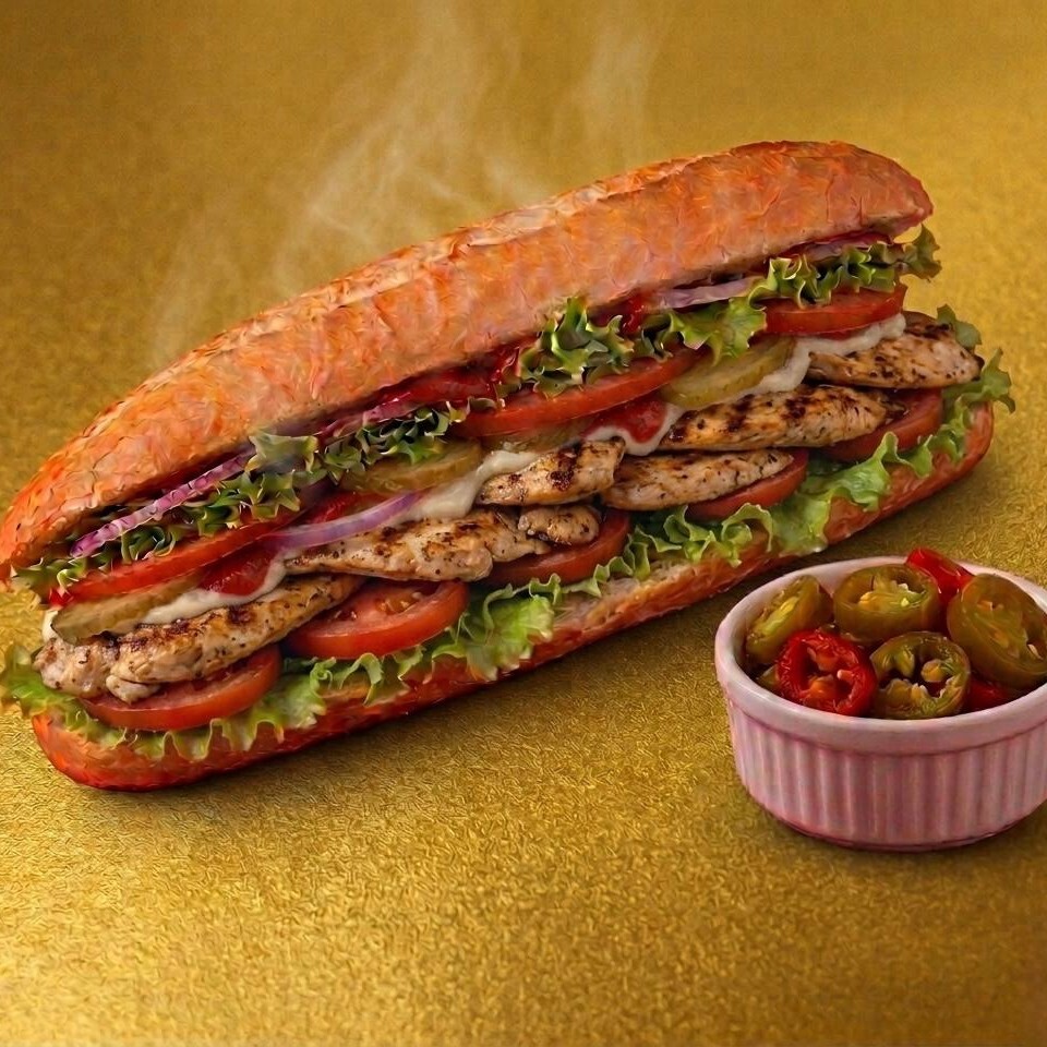 Ekmek arası Tavuk fleto
