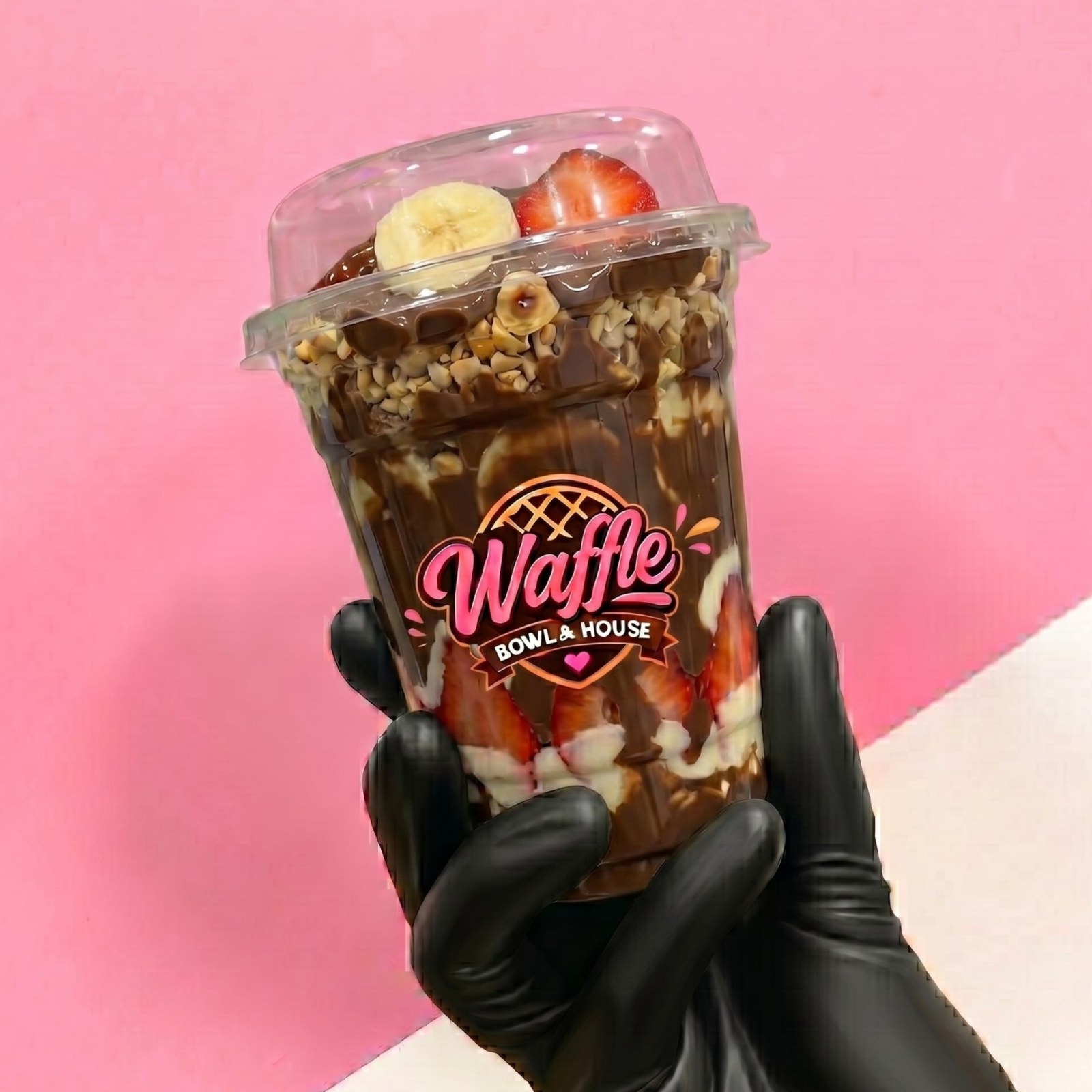 Sütlü Beyaz Waffle Cup (Bardak)