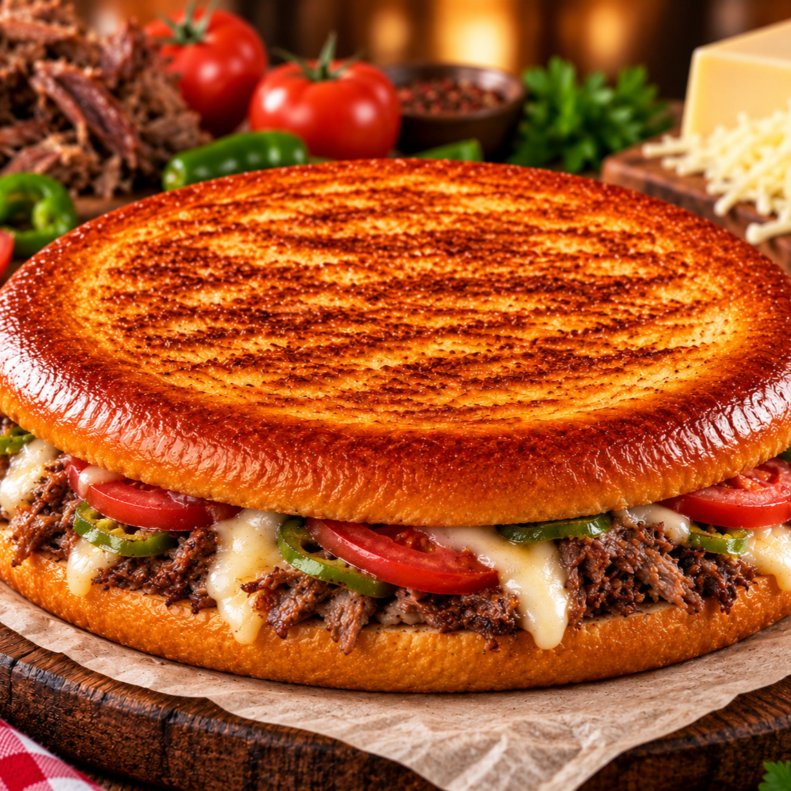 Sebzeli Kaşarlı KavurmalıTost (2 Adet)