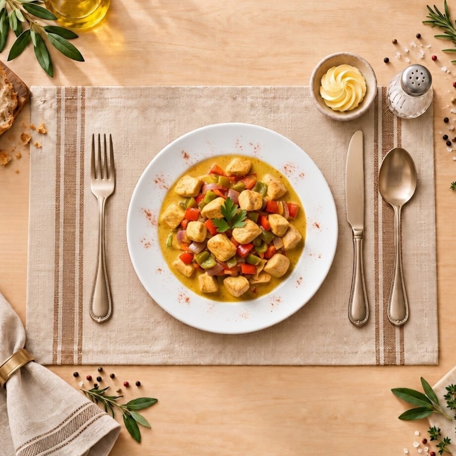 Köri Soslu Tavuk (250 Gr)