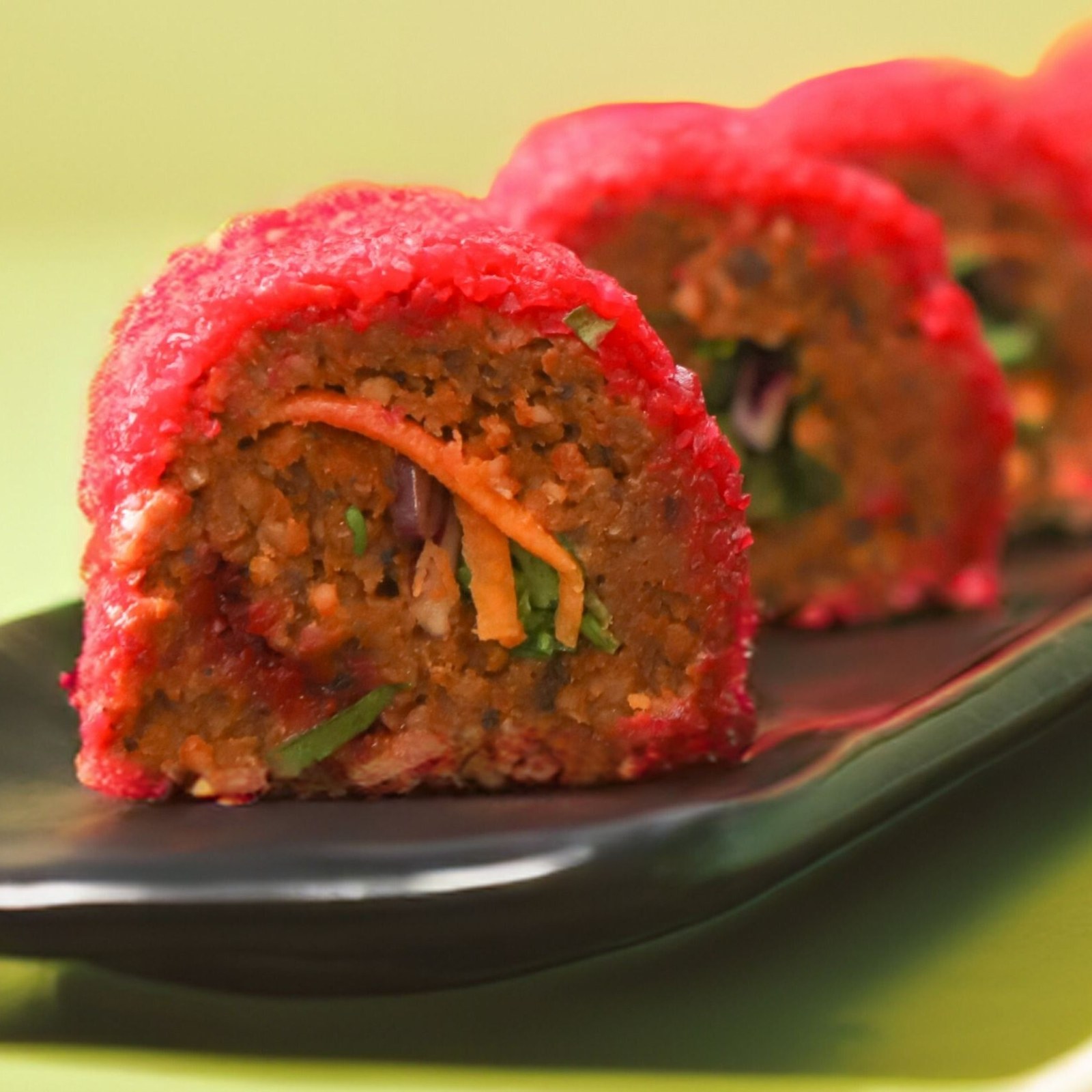 Purple (Mor Lahana) Sushı Rolls Çiğ Köfte