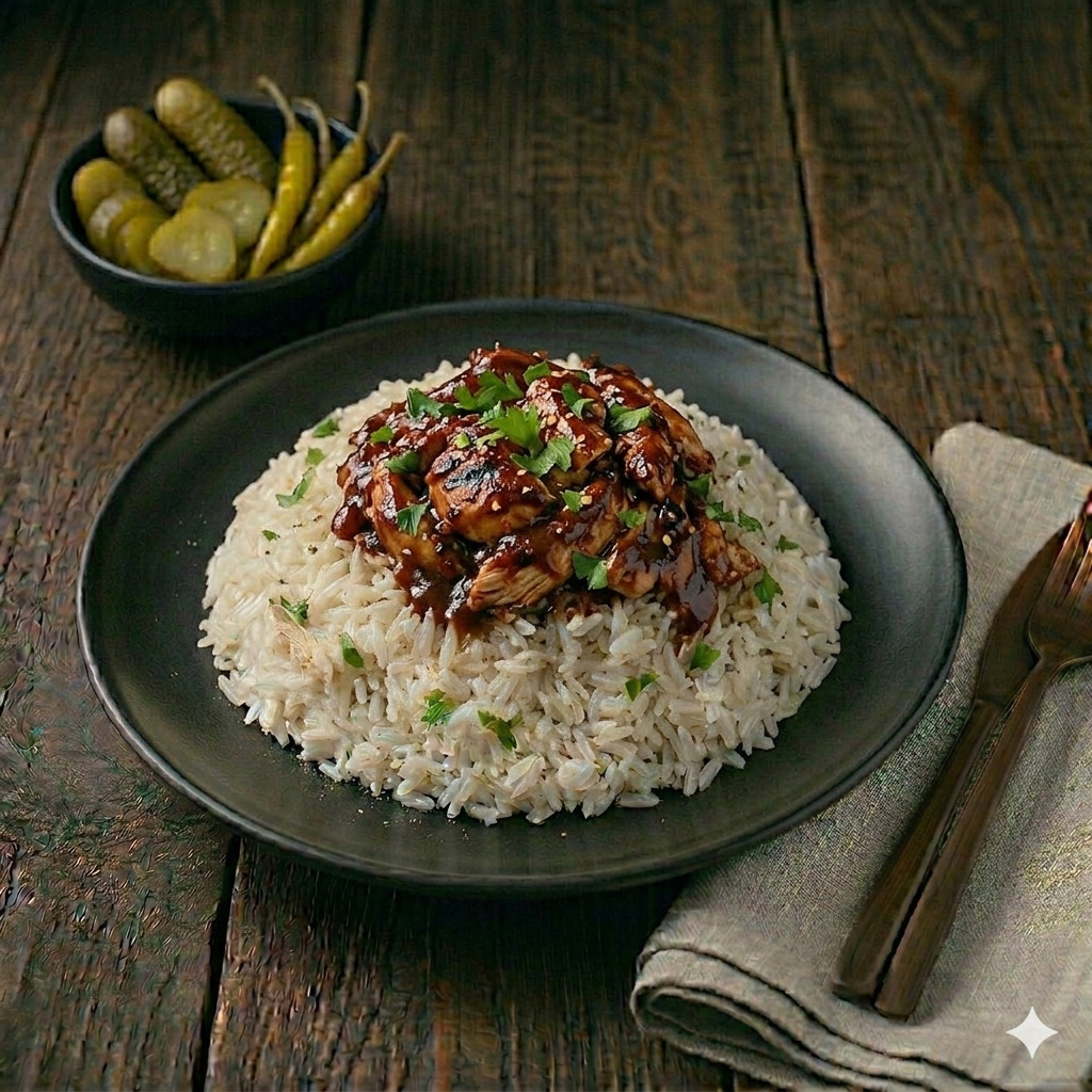 Barbekü Soslu Tavuk Pilav & Pepsi 330 ml