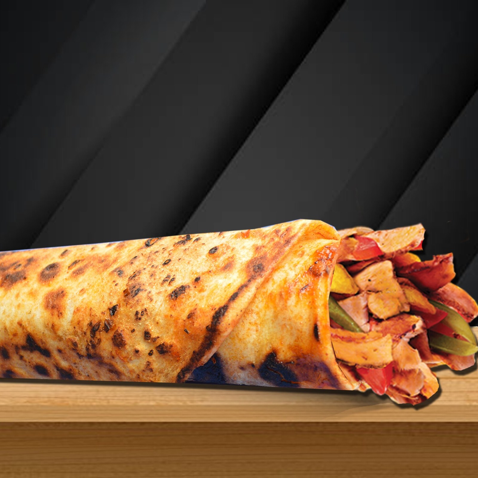 Kaşarlı Tavuk Döner Dürüm