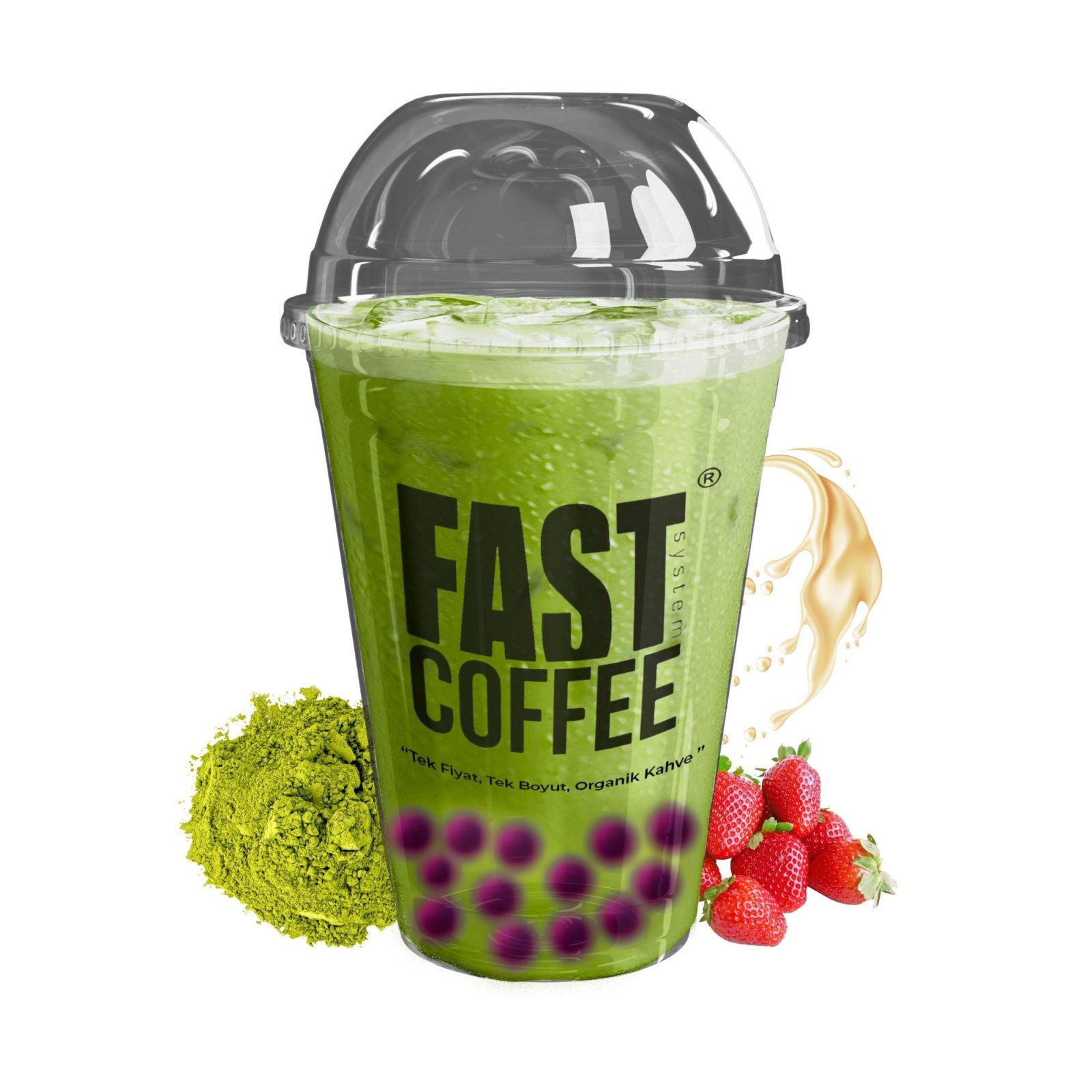 Matcha & Latte & Çilek