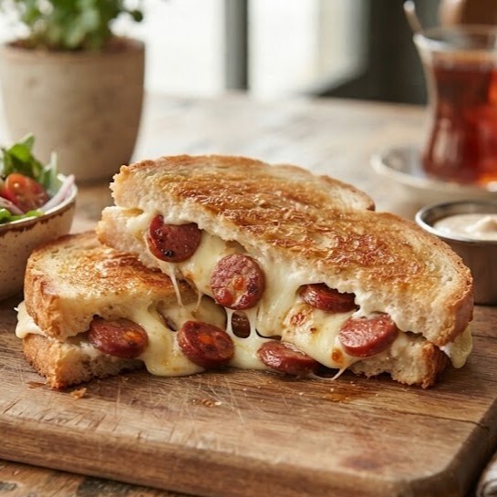 3 Peynirli ve Sucuklu Tost