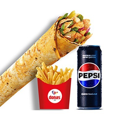 Donas Special Tavuk Döner Dürüm Menü 2