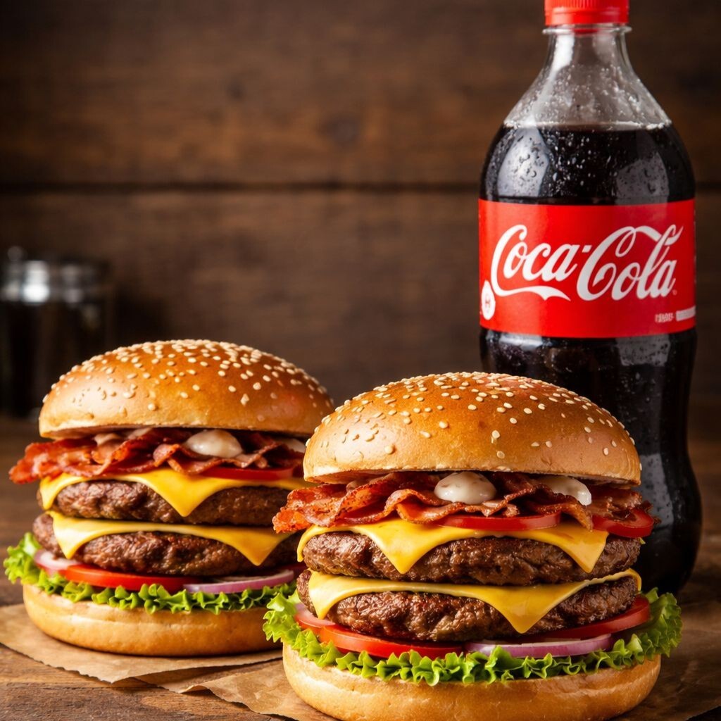 İkili Burger + 1 Litre Kola