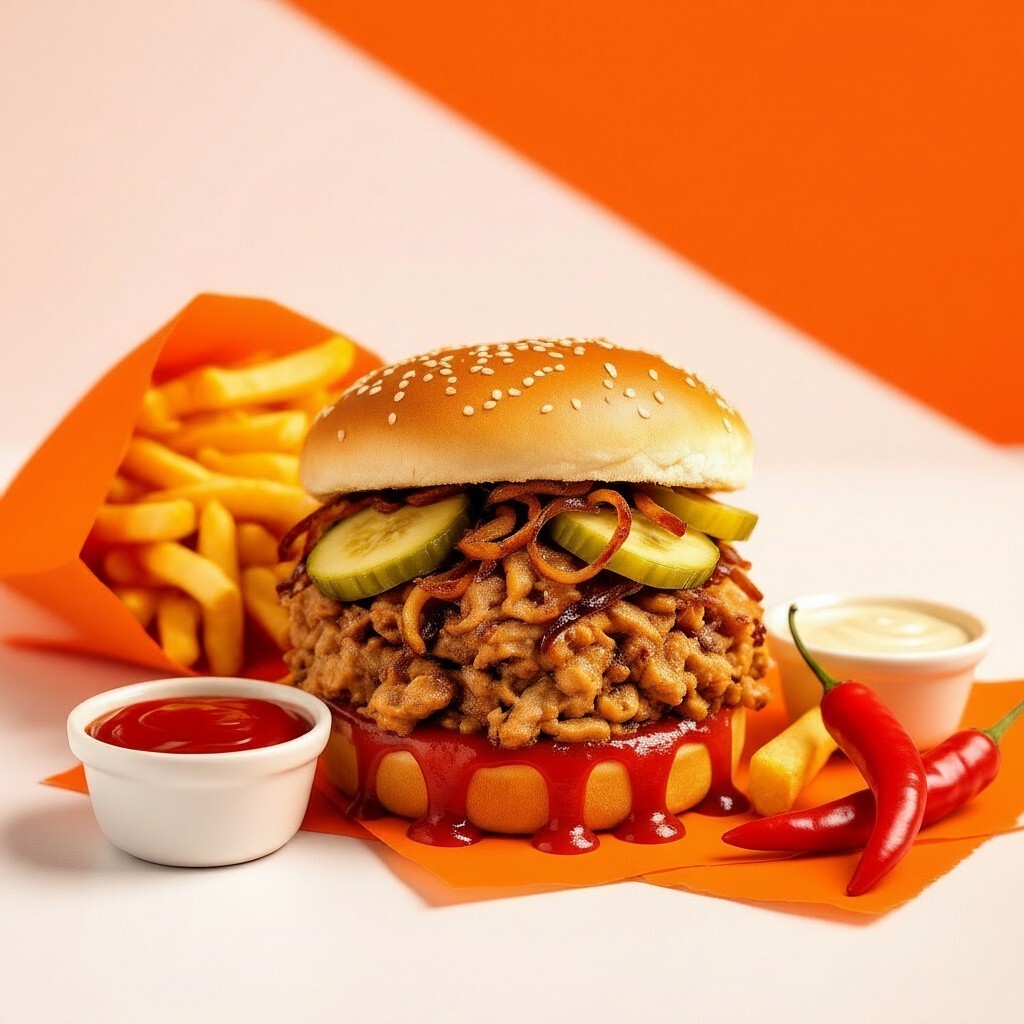 Acı Hindi Tiftik Burger