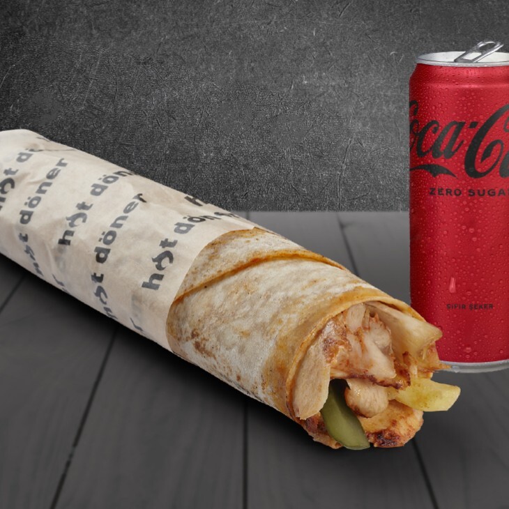 Tavuk Jumbo Dürüm + Kutu Coca Cola