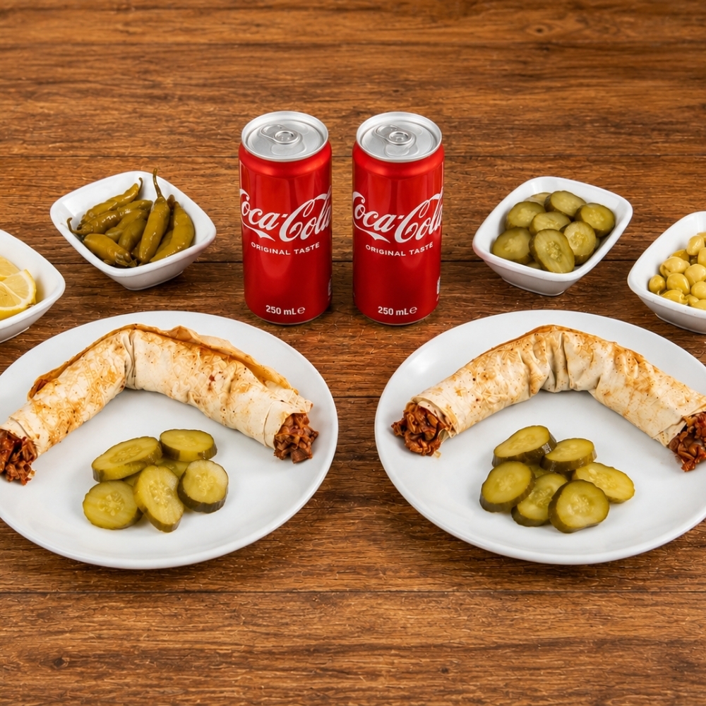 İkili Et Dürüm Menü