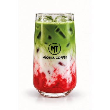 Ice Strawberry Matcha Latte