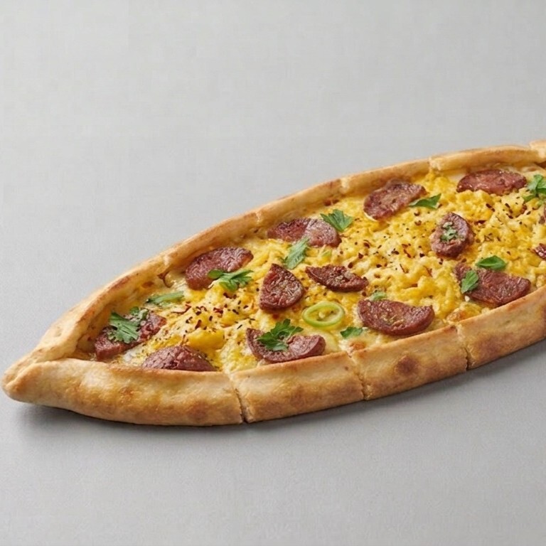 Sucuklu Yumurtalı Pide