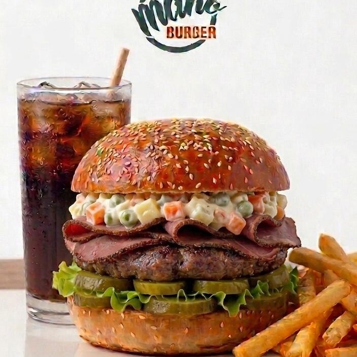 Mano American Burger Menü