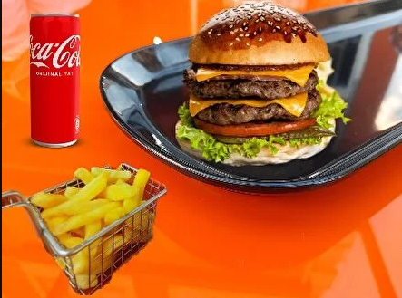 Double Burger Menü