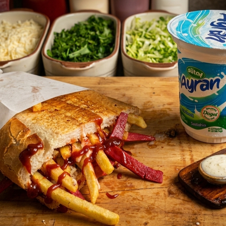 Patso Sosisli Karışık ekmek arası