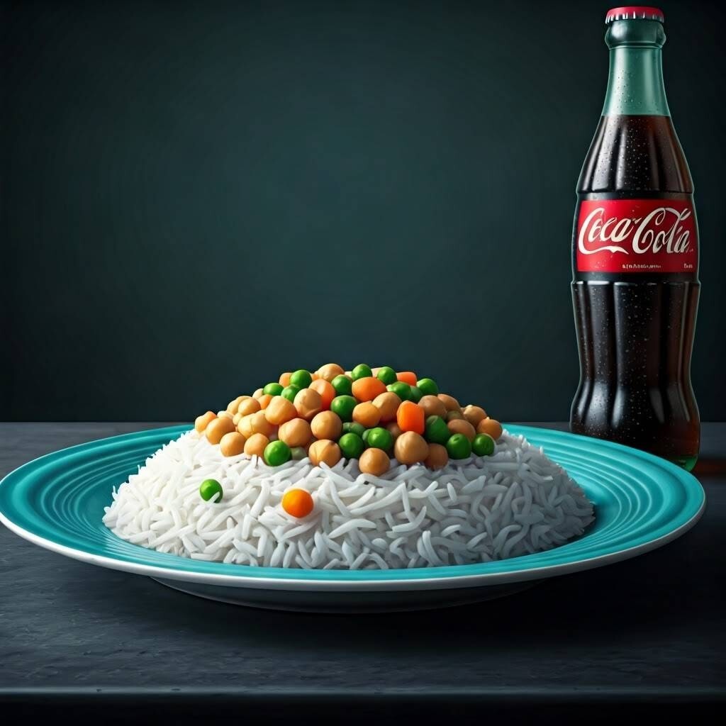 Garnitürlü Pilav+Coca Cola
