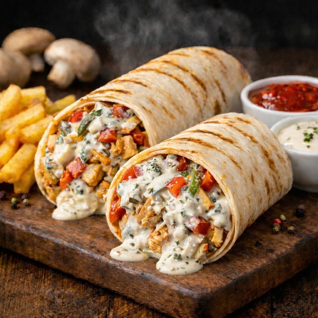 Tavuk Döner Dürüm Kekik Soslu