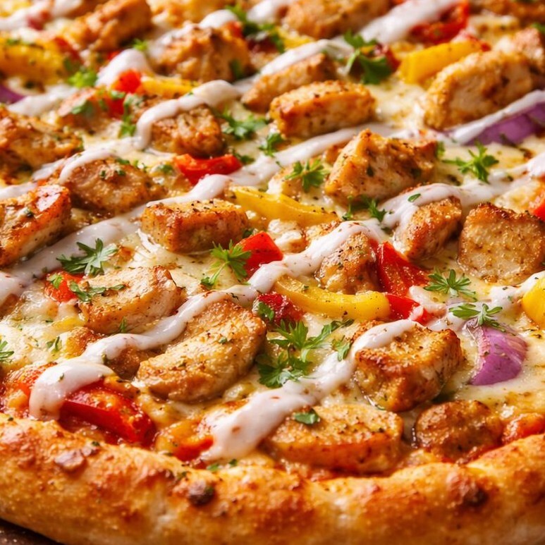 Tavuklu Pizza (Orta Boy)