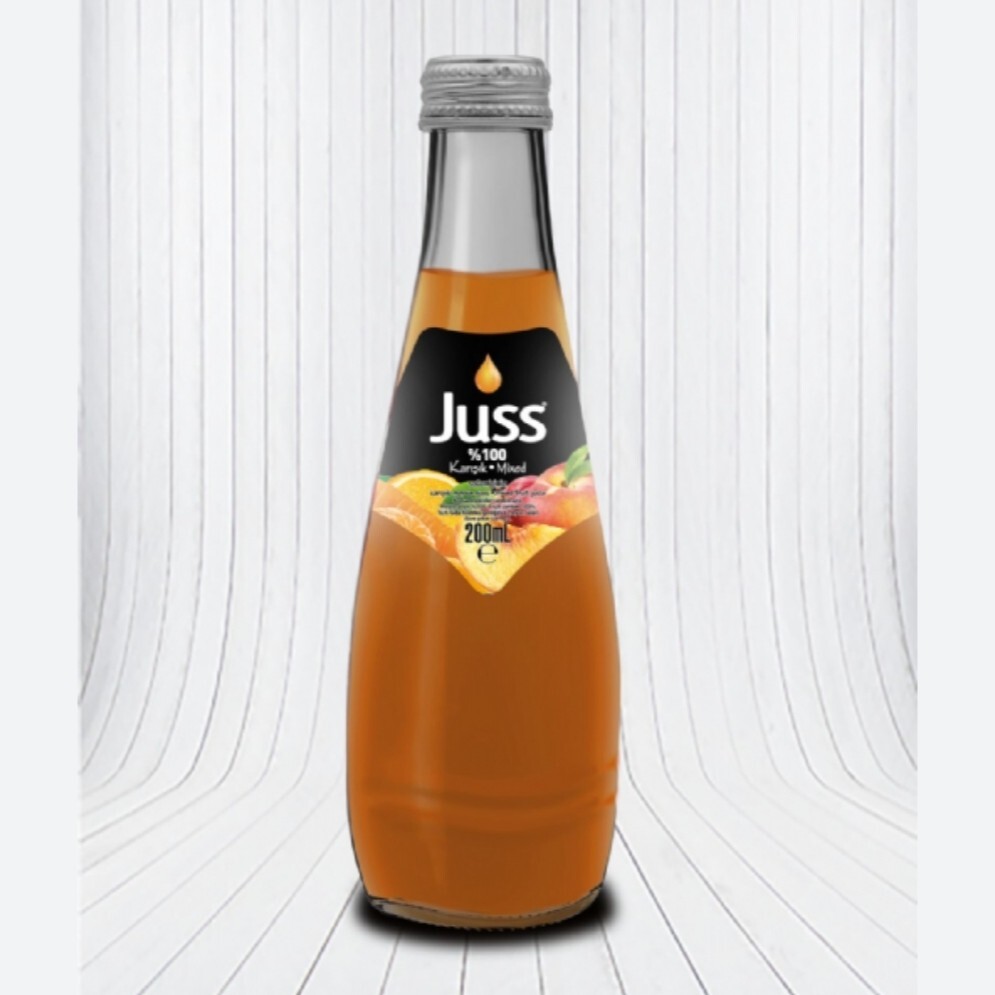 Juss Karışık 200 Ml Cam Şişe