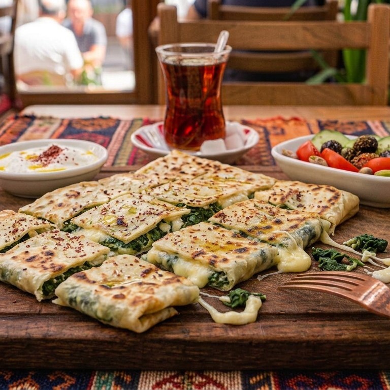 Ispanak Kaşar Gözleme