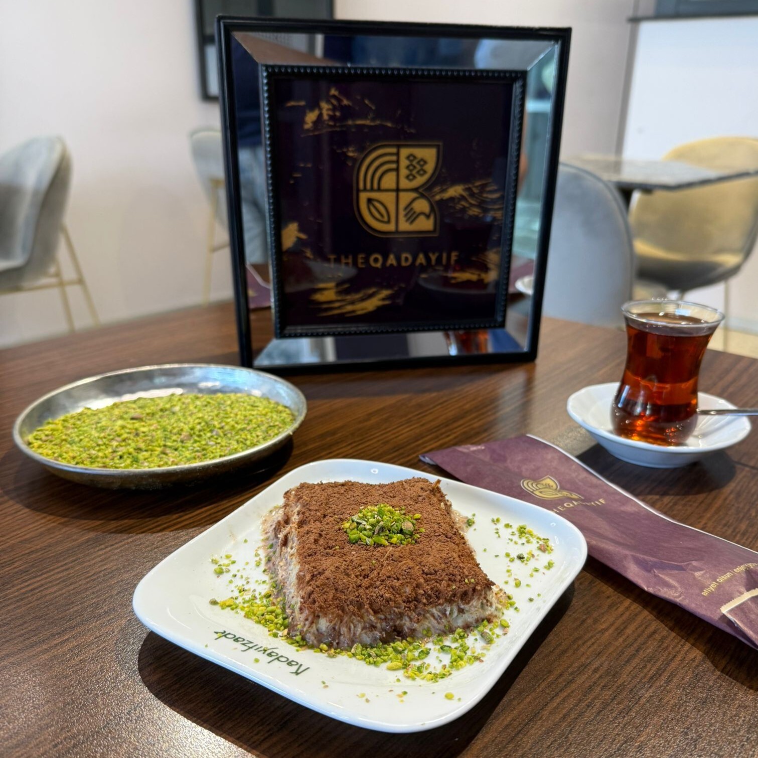 Fıstıklı ve Çikolatalı Soğuk Kadayıf (500gr)