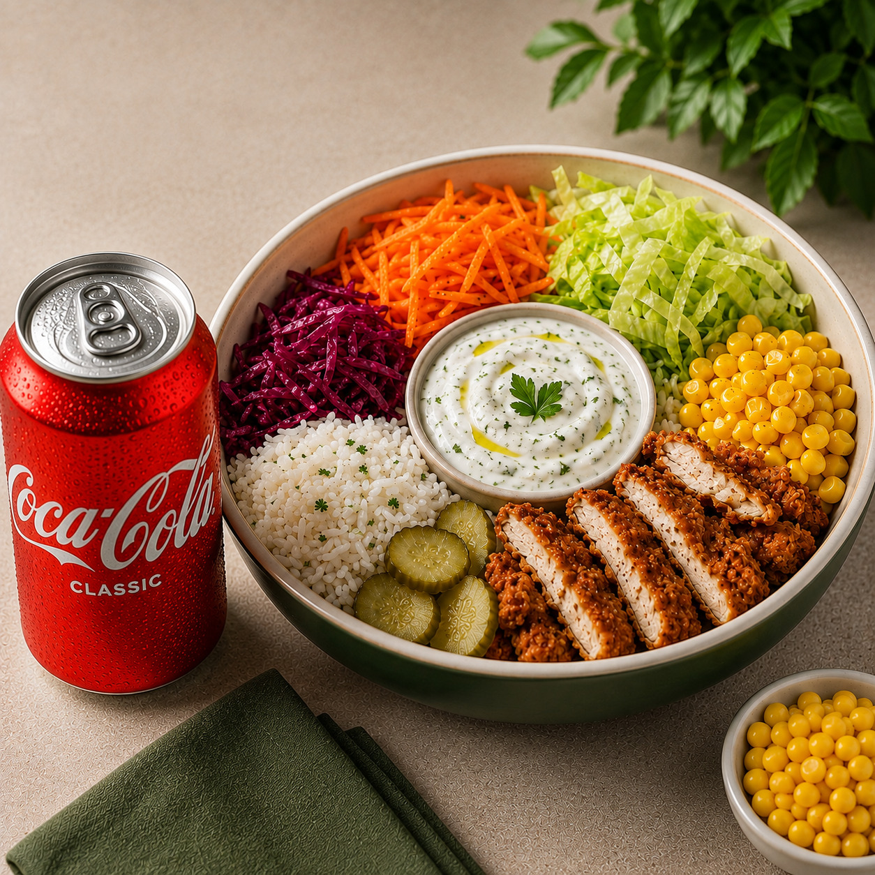 Crispy Chicken Basmati Menü