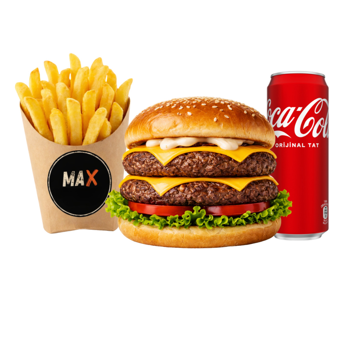 Double MaxBurger Menü