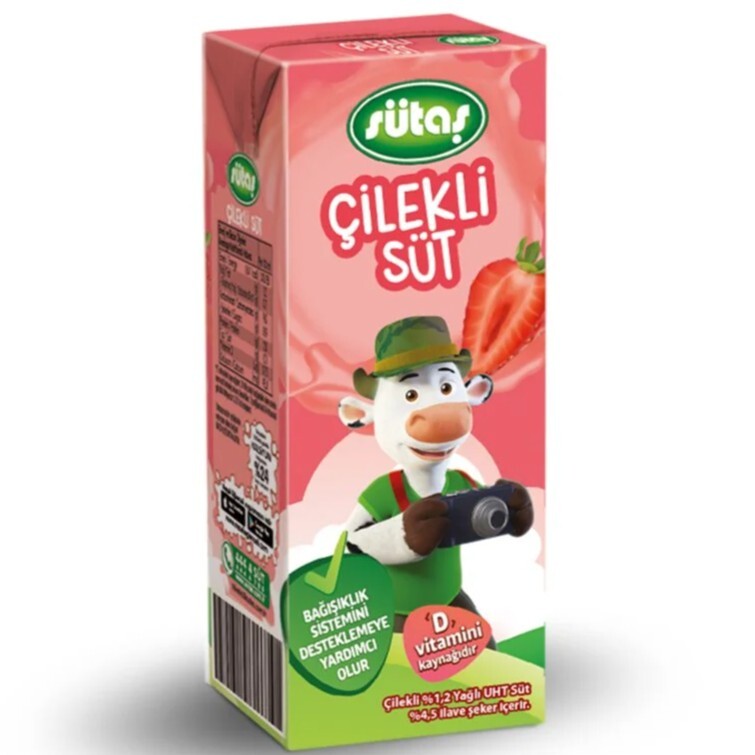 SÜTAŞ ÇİLEKLİ SÜT
