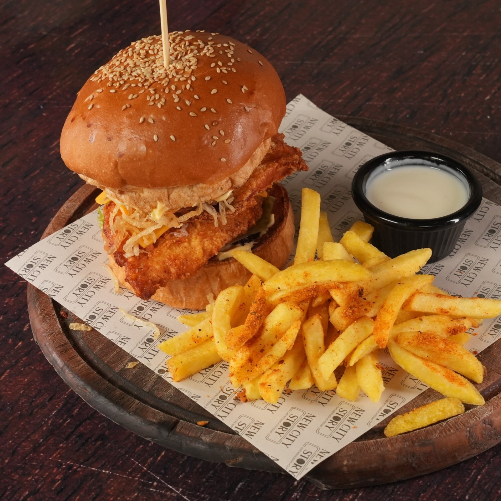 Çıtır tavuk burger
