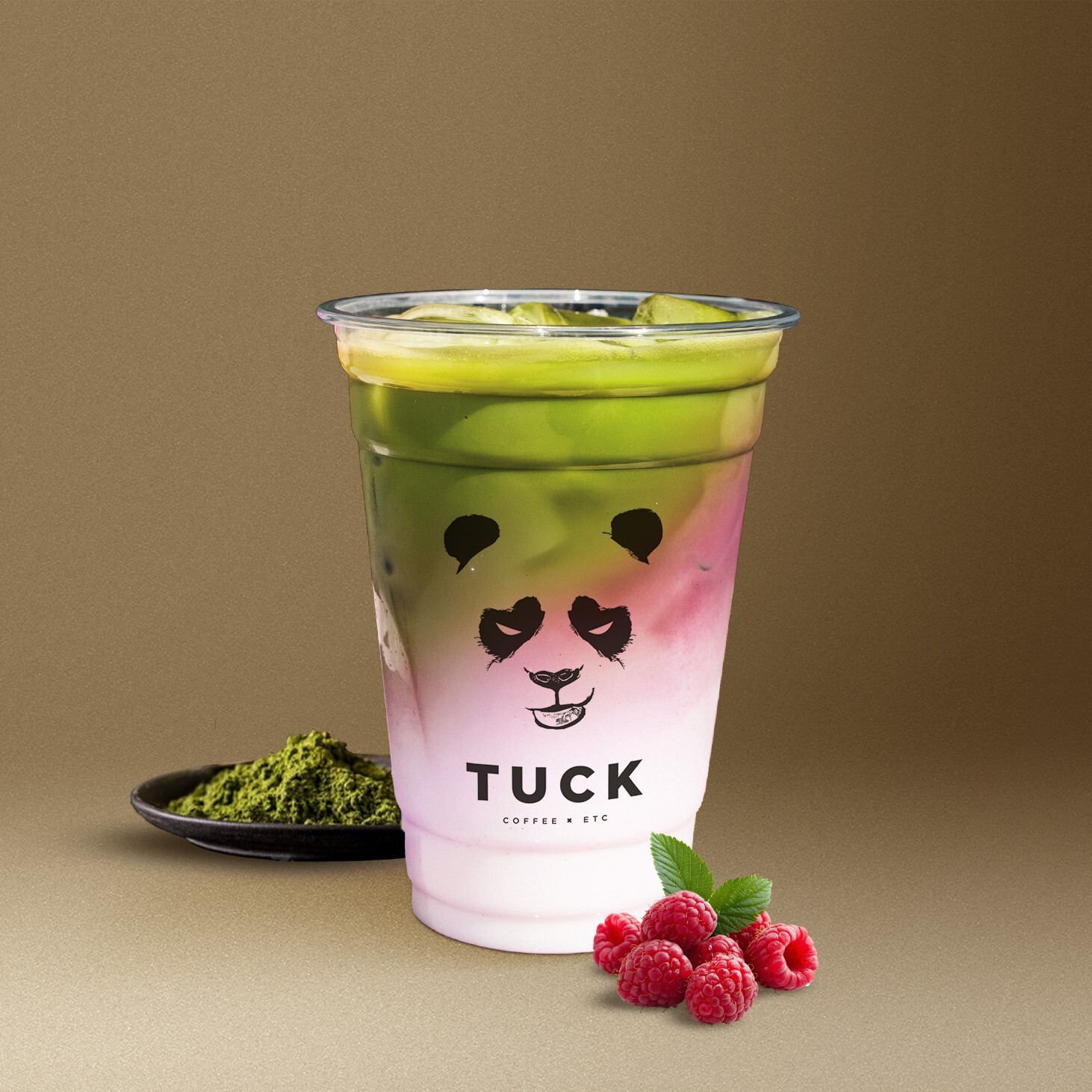 Ice Berry Matcha Latte